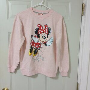 Disney Macy's Big Women Minnie Mouse Parade Balloon Sweatshirt Pink Size: XL